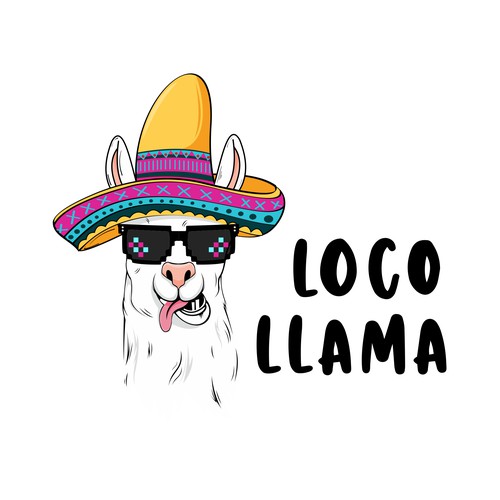 Design di "Loco Llama" Party Supplies Needs a Fun Logo di Reefkennedy