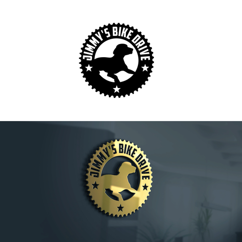 Logo for a bicycle fundraiser and somehow incorporating a black lab Design by Vandi septiawan