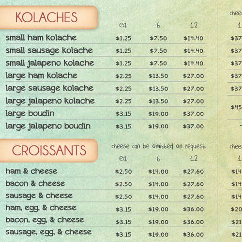 Donut Shop Needs New Menu Design Diseño de kuriosity_designs