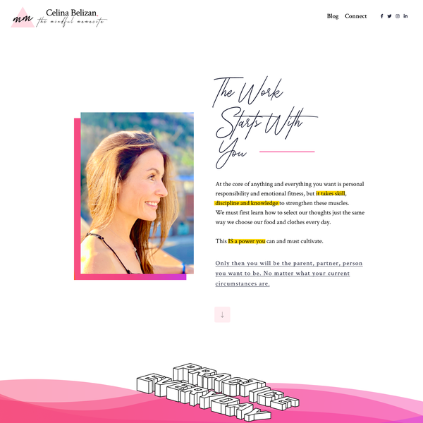 Coach, Coaching, Mindful, Website, Web Design. 1-1 Project for themindfulmamacita.com