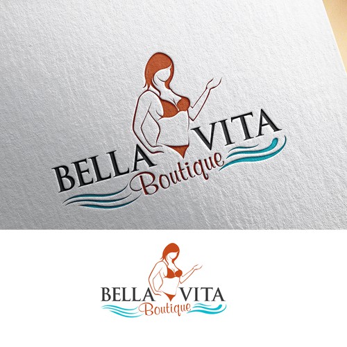 Design a beautiful logo for a eco friendly women's clothing store at the beach. Design by 123Graphics