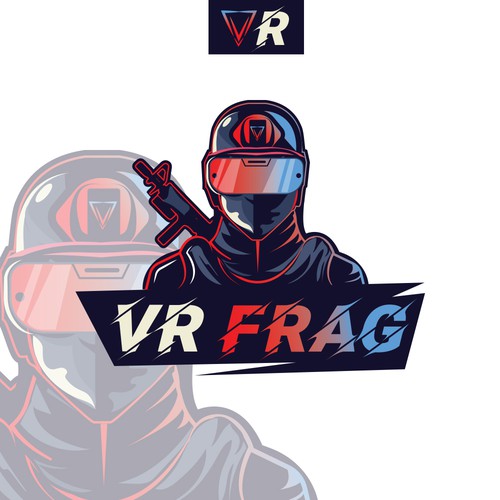 VR shooter played at large space VR arcades is looking for a logo. Diseño de BAHAA FIKRY