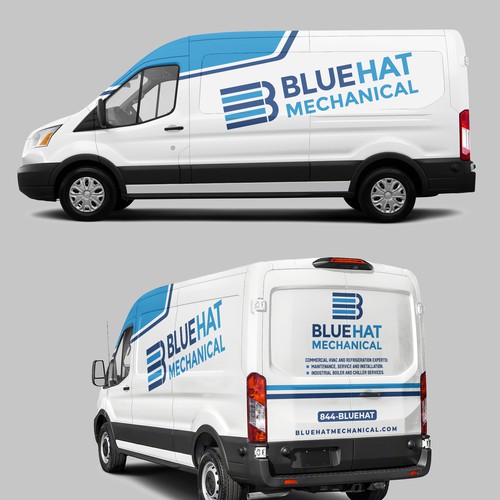 Understated Van Wrap Design Design by Rockyman