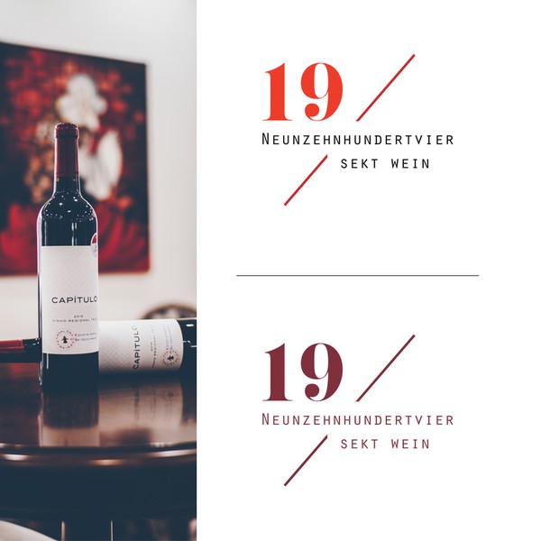 Design by Ausdruck titled "Logo for a vine company"