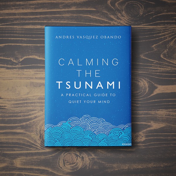 A calming book cover about reducing the clutters of the mind.