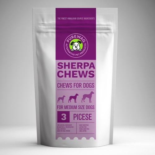 Purewag - Pet Products Packet Design Design by Ideera