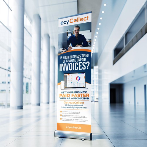 B2B Saas Pull Up Banner for Trade Show Design by icon89GraPhicDeSign