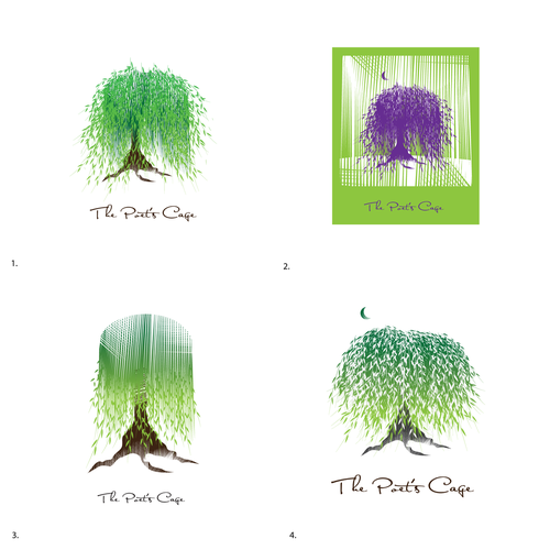Create a stylized willow tree logo for our spiritual group. デザイン by zvezek