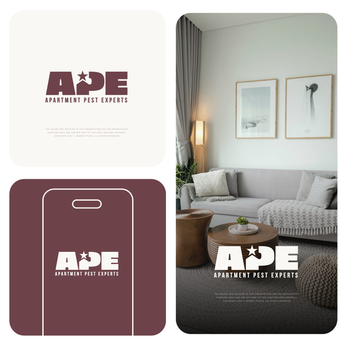 "Clean, Sophisticated Logo & Brand Identity for Apartment-Only Pest Control Company" winning PowerPoint template