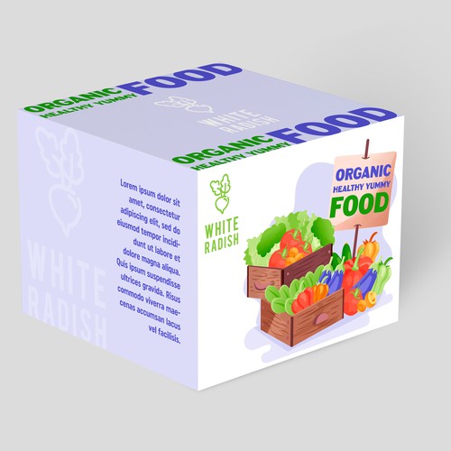 Design di WHITE RADISH-meal prep box di Radmilica