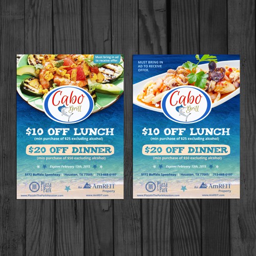 Create an ad for Cabo Grill Diseño de Julia S.
