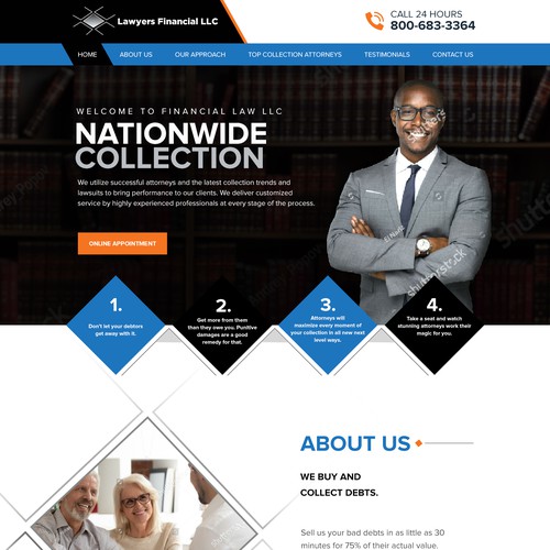 Debt Collection Website Design by idea@Dotcom