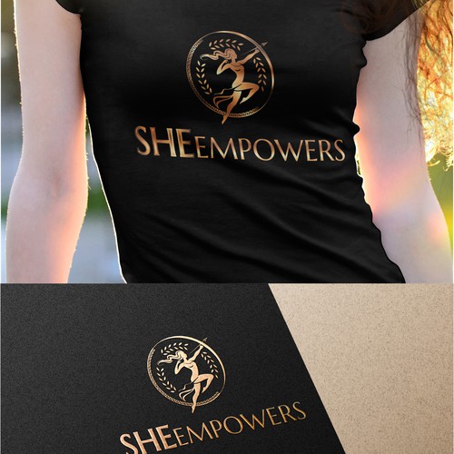 SHEempowers - luxurious design of a woman preferrably in some kind of a circle to appeal to women professionals Design by Marvelous Maria