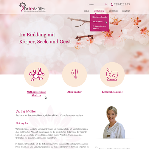 Web page design contest entry by Pint