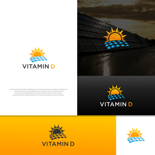 Vitamin D Solar Marketing Company Logo Design by NEON ™