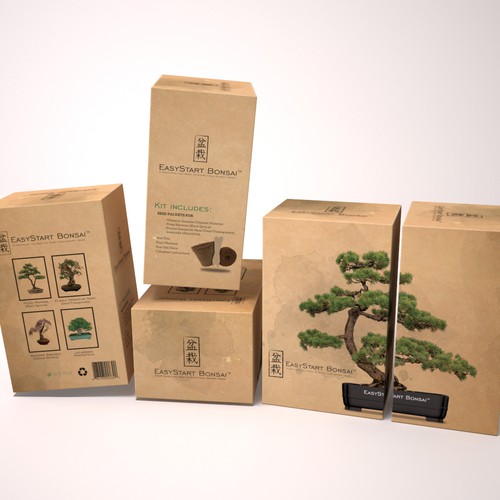 Design Box for a Bonsai Tree Starter Kit Design by JCE Graphics