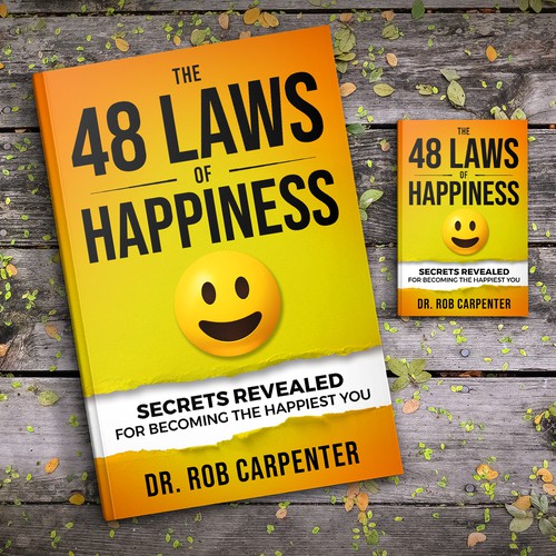 Design a fun and playful cover for a secrets to happiness book Design by Sam Arts Studio