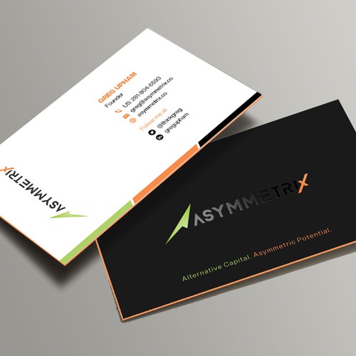 Design a cool, edgey but sophisticated business card for an alternative investment firm. Design von Xclusive16