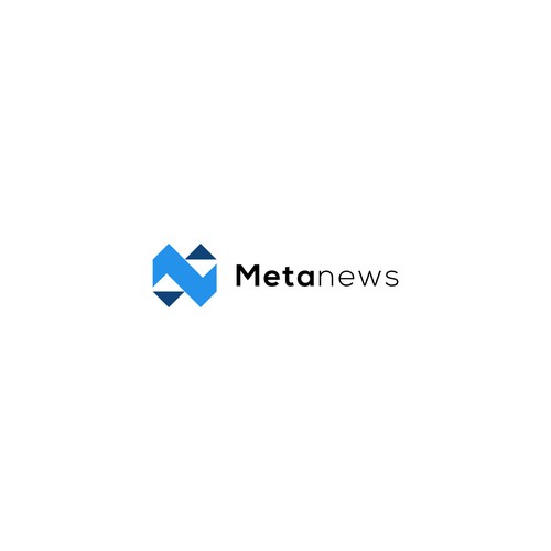 Design a logo for a web3 News platform called MetaNews Design by Jagdish Pandey