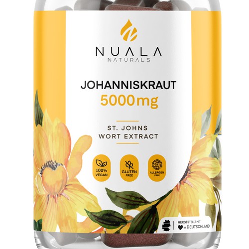 "We are looking for a Top Level Herbal Extract Label Design for a Nutrition Supplement Company" winning 