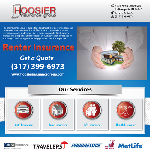 Renters Insurance Flyer - Welcome packet handouts | Postcard, flyer or ...