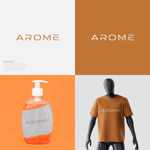 Arome - Designer Hand Soap & Lotion Logo Design by Rihan Art™