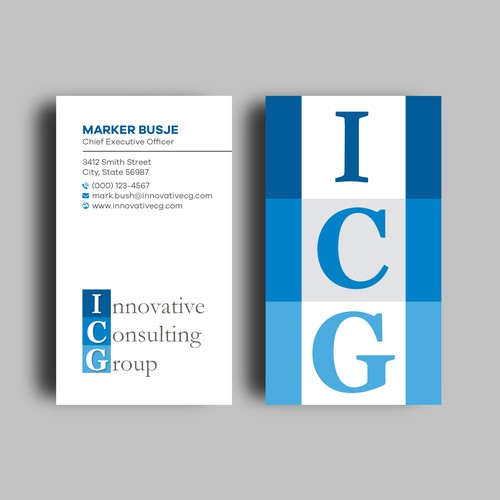 ICG Business Cards Design by Shila Rani Das