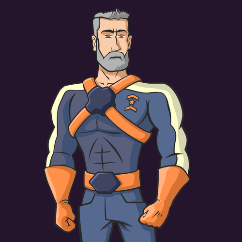 Design a commander character for our browser-based game Ontwerp door psthome