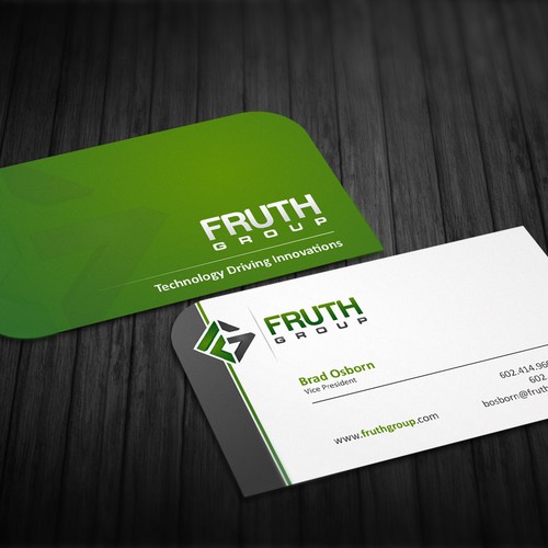 New High Tech Business Cards for High Tech Company Diseño de Waqas H.