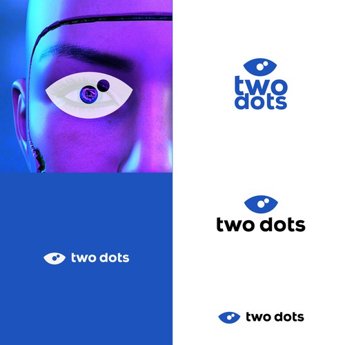 Two Dots Software Fraud Prevention Logo Design - Modern and Simple! Design by dellfi ©