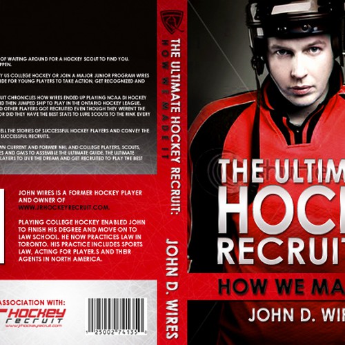 Book Cover for "The Ultimate Hockey Recruit" Design by Dany Nguyen