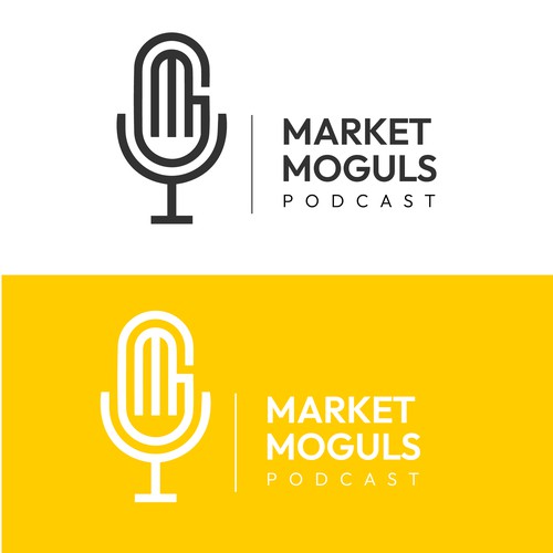 Minimalistic day trading podcast logo Design by Mr.Raza