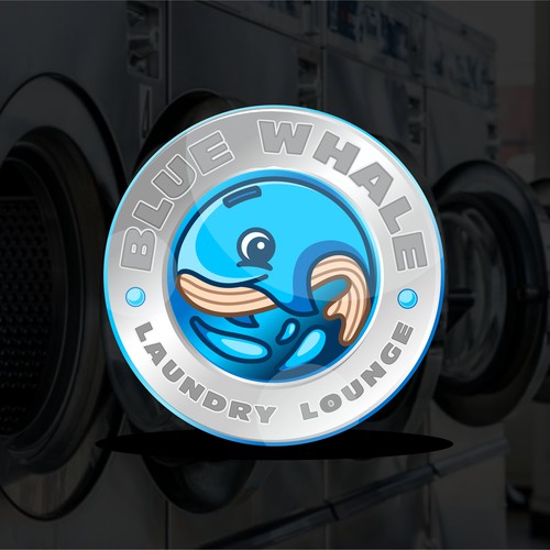 Unleash Your Creativity, Logo Design for "Blue Whale Laundry Lounge" Design by rocketstudio