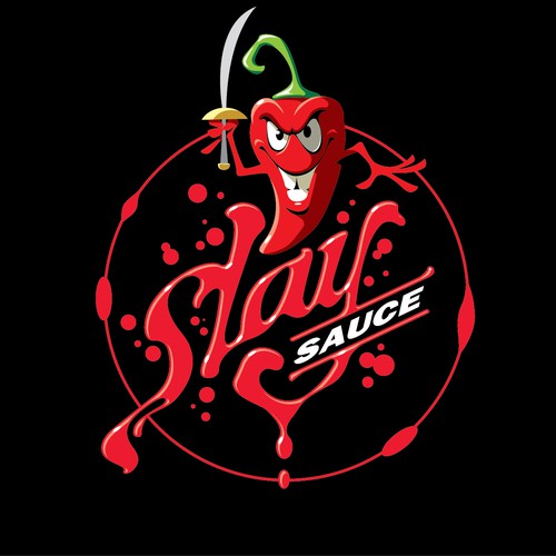 Can you slay the Slay Sauce logo contest? Design by gcsgcs