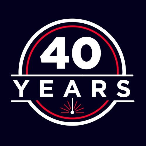 Looking for a modern, expressive 40 years jubilee logo Design by DP_HOLA