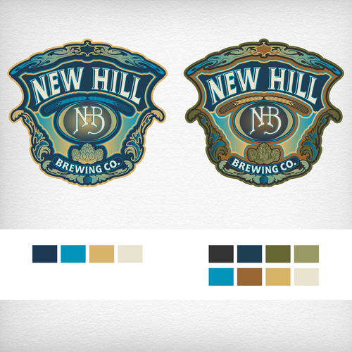 Blend sophistication with edge to create attention grabbing logo for New Hill Brewing Co. Design by DataDesign99d