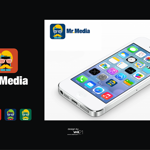 Design a logo for Mr. Media. A new name in mobile entertainment. Design by vali21