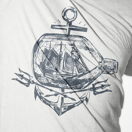 Nautical Tee Shirt Concept Design by mire.veli