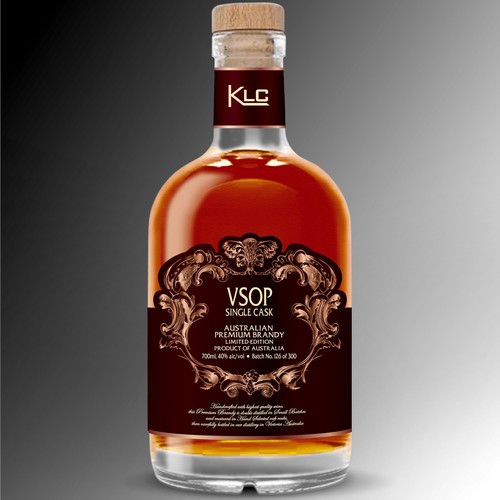 Classic & very premium Australian brandy label-ontwerp door Debdutta*