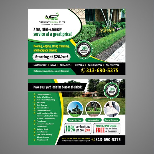 Lawn and Landscape Advertisement Design by Dzhafir