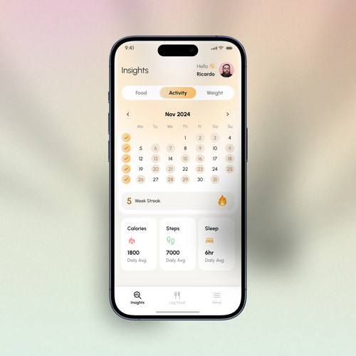 Make us the best food and activity habits through visually stunning dashboards & reports! Design by San Shree