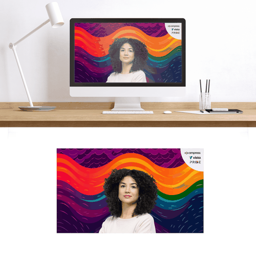 Virtual backgrounds for PRIDE month (multiple winners) Design by Shallu Narula