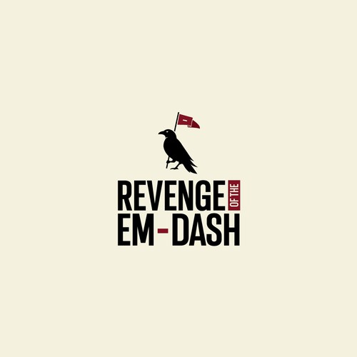 "Typographic wordmark for Revenge of the Em-Dash: writing workbooks and retreats for working writers" winning Logo design