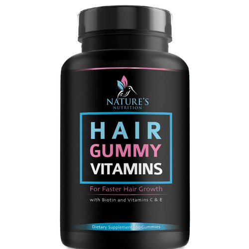Nature's Nutrition needs a Gummy Vitamins black label Design by agooshe