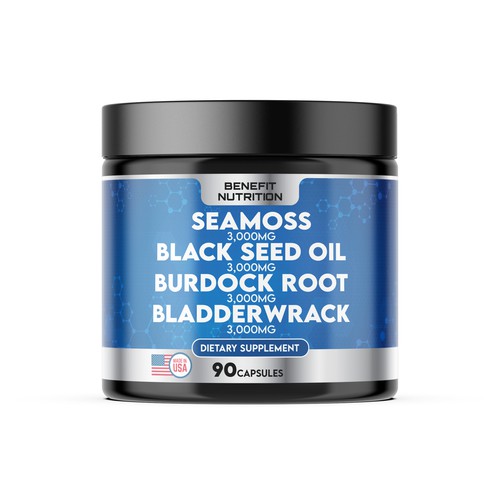 Concept Design For Supplement - Front Label Design by Manthanshah