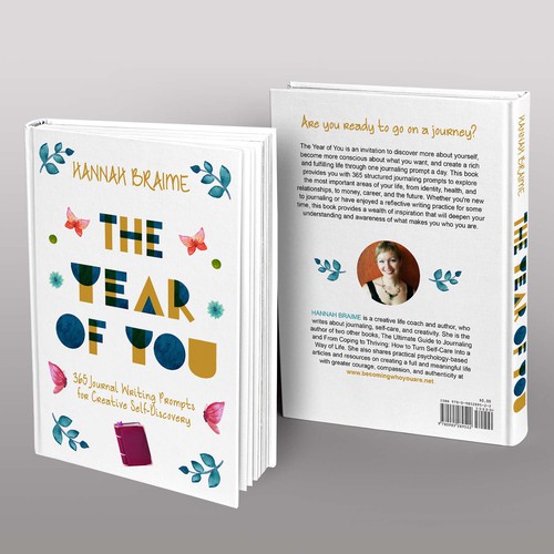 Design a book cover for a book of 365 journaling prompts Design by LilaM