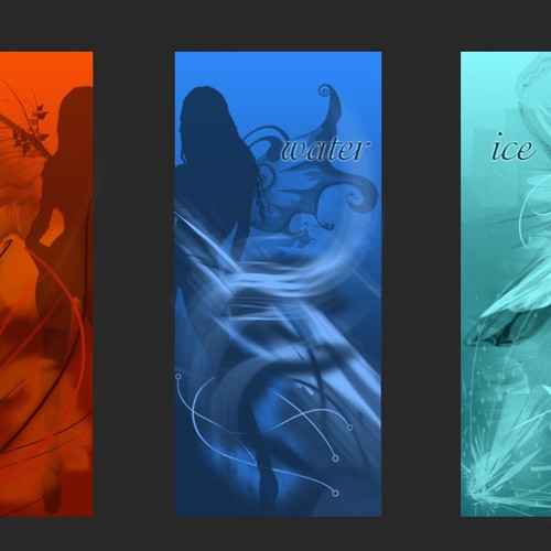 Design by cici0 titled "Fire, Water, Ice"