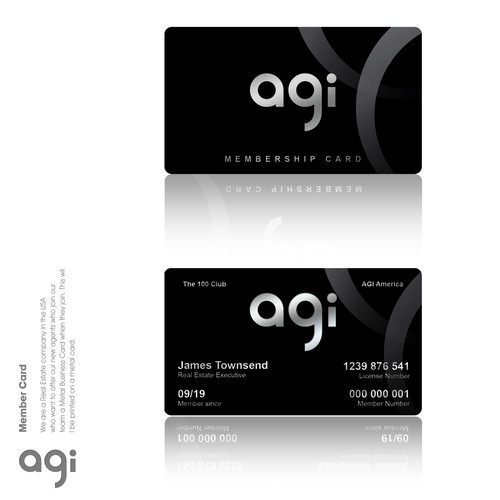 Metal Membership Card Design Business Card Contest 99designs