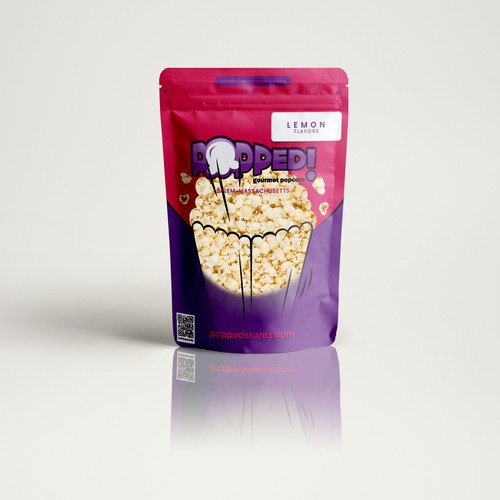 Lets make a POPPIN' popcorn bag design! Design by • ArsyaCreativisia •