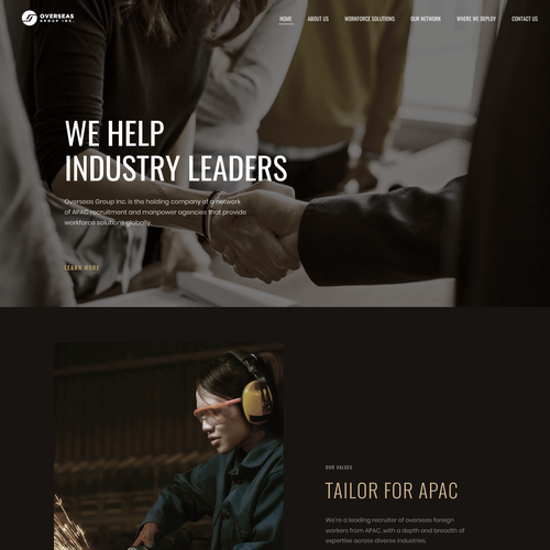 Web page design contest entry by VRA Studio